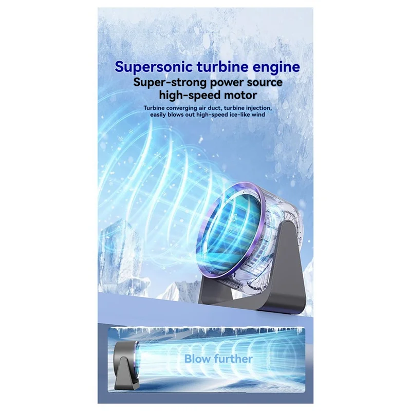 مروحة طاولة صغيرة مع جهاز تحكم عن بعد، مروحة توزيع سطح المكتب قابلة لإعادة الشحن، سعة كبيرة مثبتة على الحائط مع ضوء ليلي