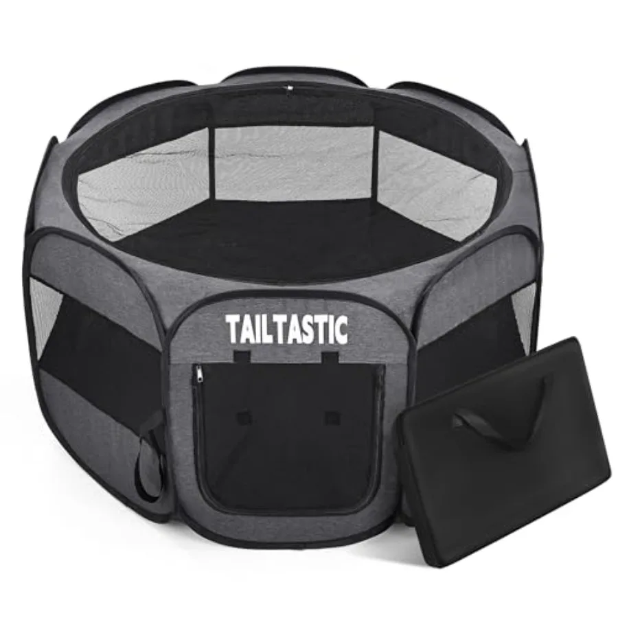 

Cat Playpen for Multiple Cats, Extra Spacious Pet Tent Playground, Portable Dog Exercise Pen with Room for Toys and Bed, Indoor