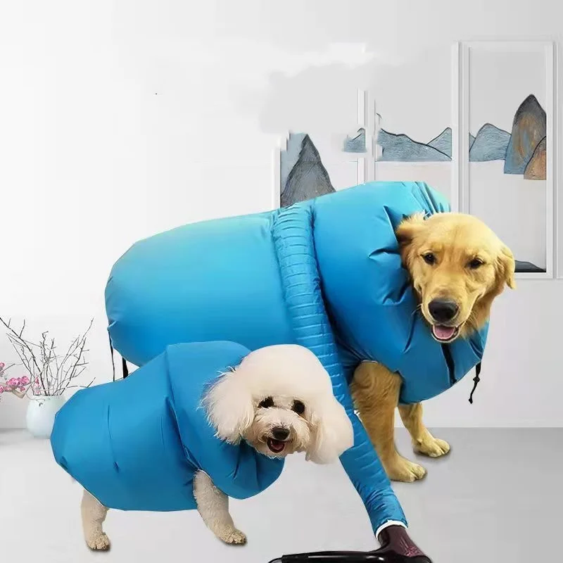 

Pet Dogs Drying Bags Dryer Hair Blow Fast Portable Foldable Grooming Bag Household Pet Hair Bag Efficient Dry Tool Kit