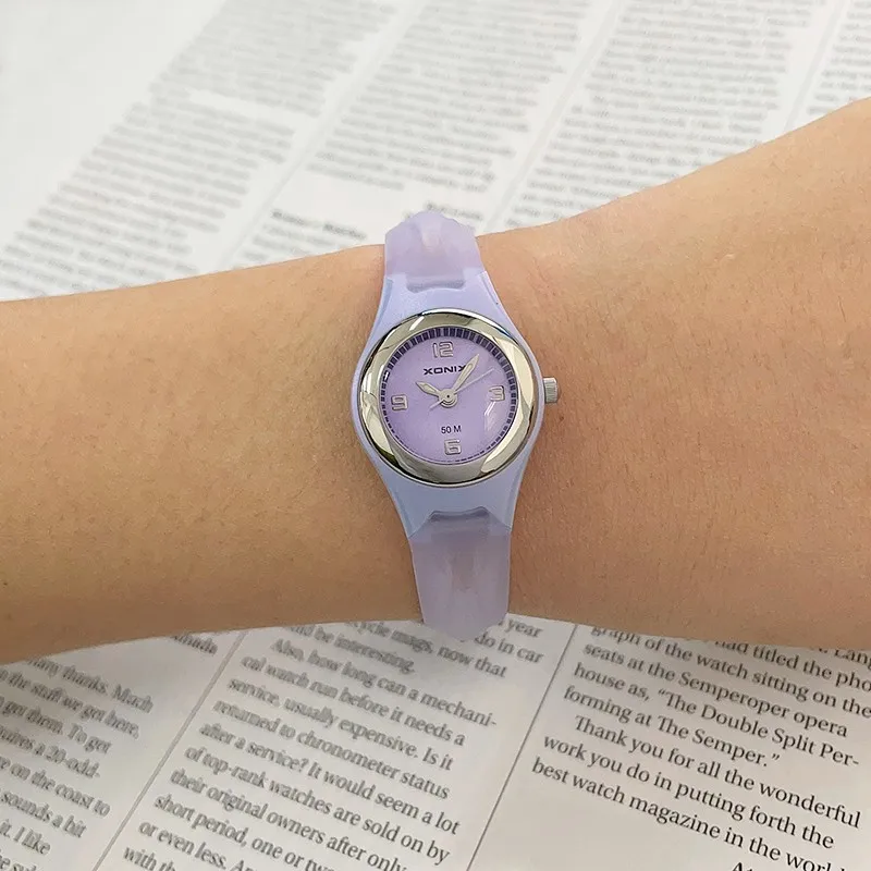 XONIX Precise Simple Fashion Sports Waterproof 50M Electronic Watch Female Student  Watch Female Trend Xc