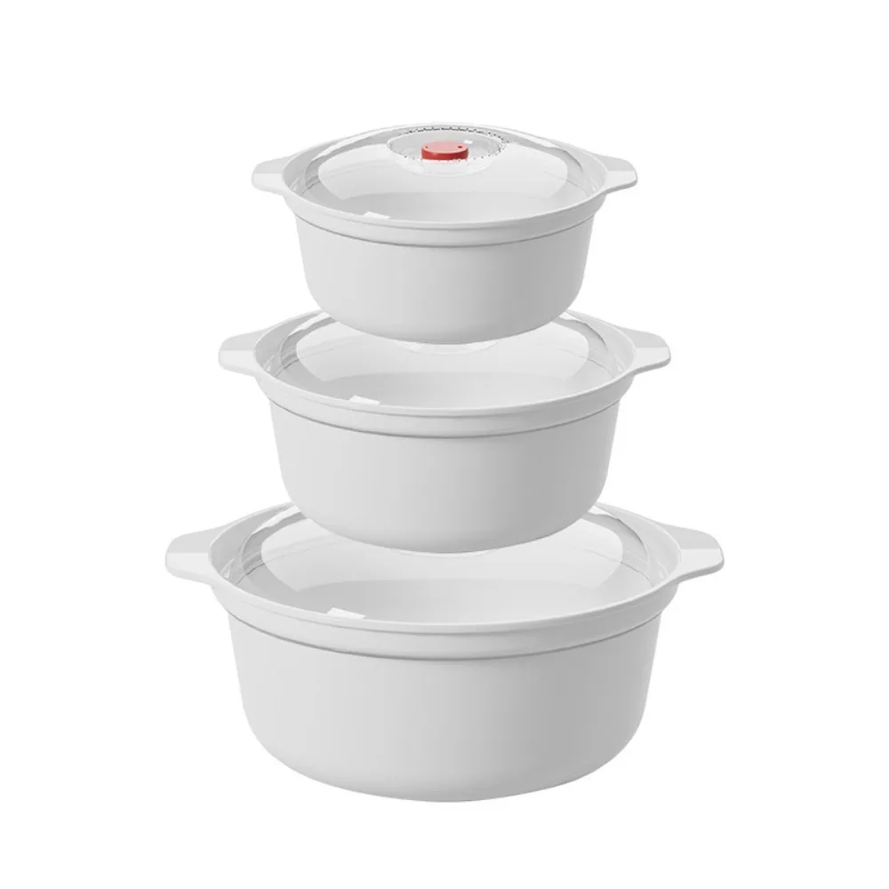 Cuenco calefactor para microondas, utensilios de cocina de plástico de calidad alimentaria sin BPA, suministros de cocina adecuados para niños y niñas, aptos para lavavajillas