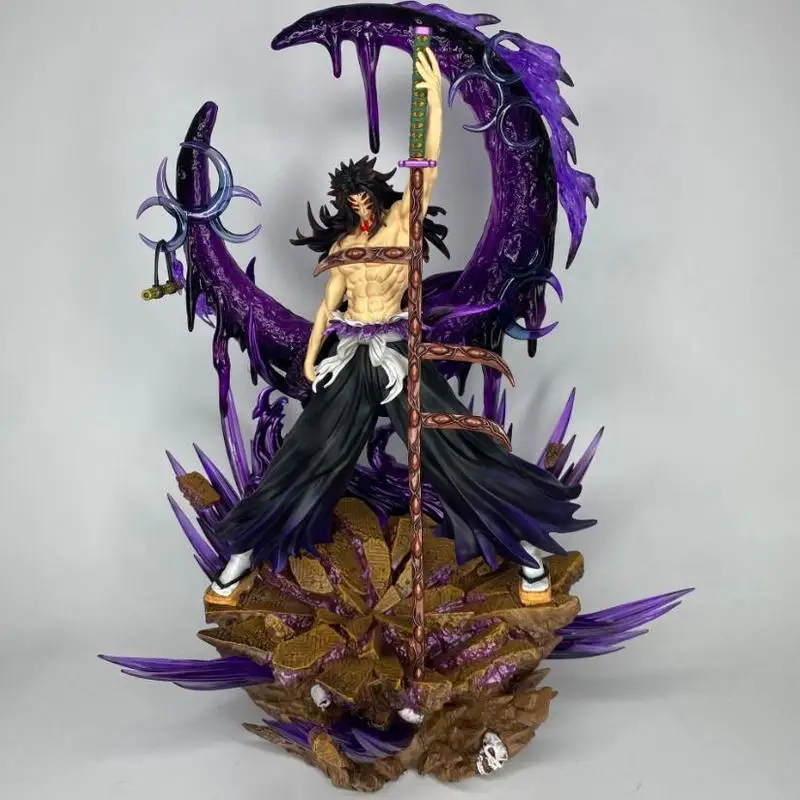 

Статуэтка Jt Demon Slayer Kokushibo Upper Moon One Gk, высококачественная аниме-фигурка, 42 см, украшение для рабочего стола, для коллекционеров.