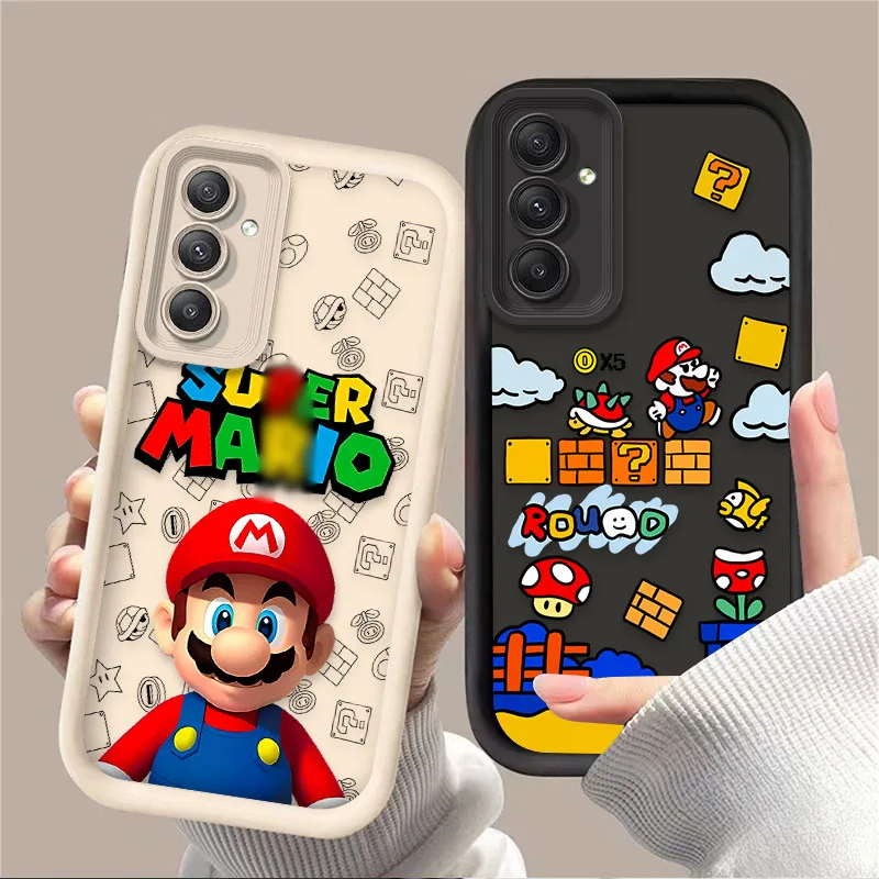 Cartoon Game M-Marios Soft Phone Case for Samsung Galaxy A35 A55 A15 A25 A16 A06 A05 A05S A24 A13 A23 A12 A22 A32 A52 A71 A51 4G