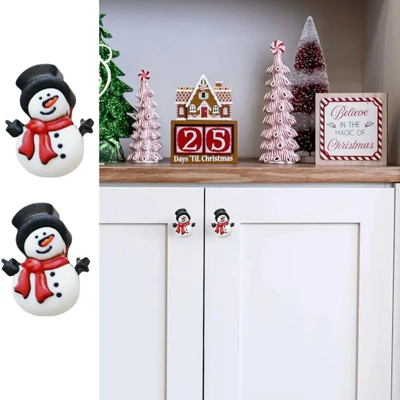 Christmas Knob Covers Christmas Snowmans Kitchen Cabinet Knob Covers Decorative Cabinet Pull Handles Covers Furniture