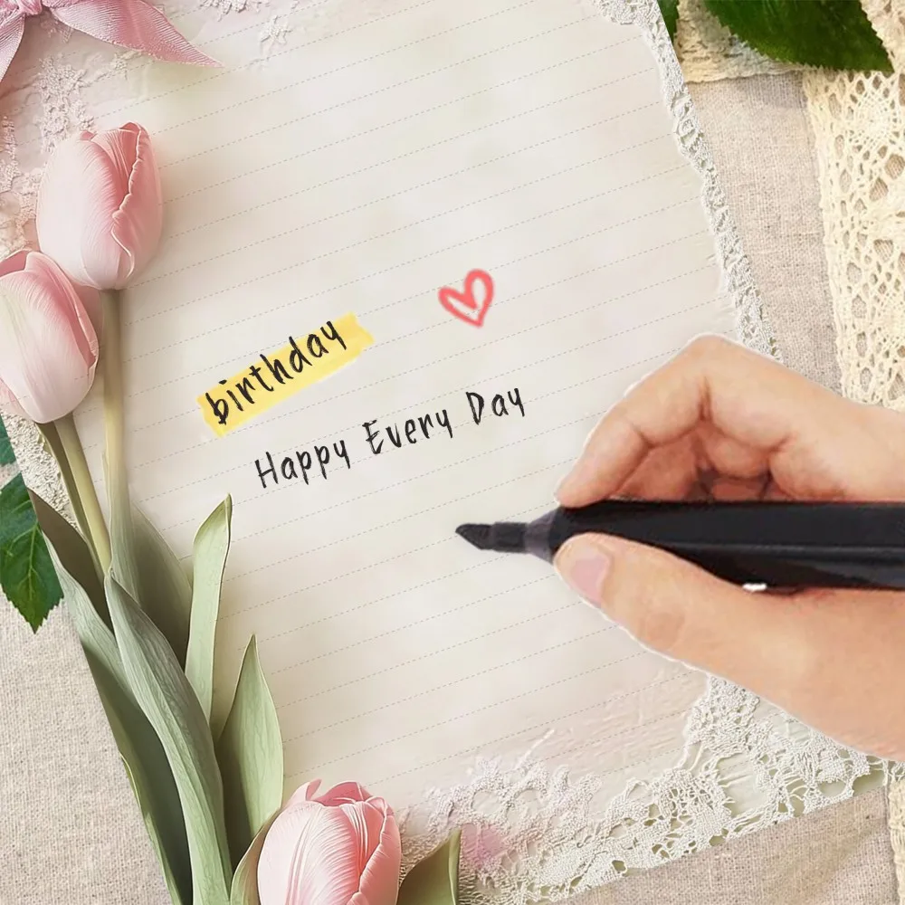 30 Blatt B5-Schreibpapier mit Spitzen-Tulpenmuster, mit Linien, ohne Klebstoff, geeignet für Notizbücher, Memo-Blöcke und Notizen. – Detail 2