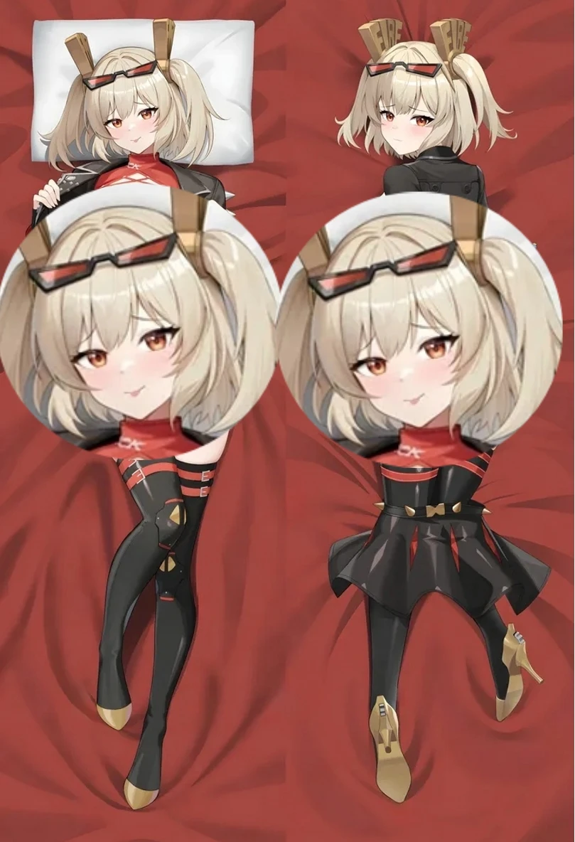 ZZZ أنيمي لعبة Zenless منطقة صفر بورنيس وايتا تأثيري Dakimakura كيس وسادة المعانقة الجسم الدعامة