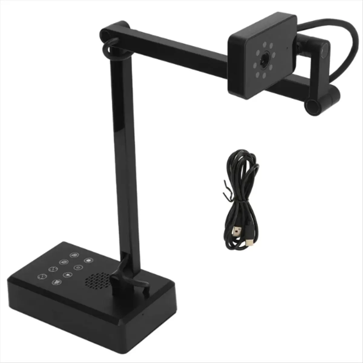 #(Upgraded)4K USB Document Camera 16MP Webcam Visualiser Image Invert Foldable for Live Demo Web Conferencing