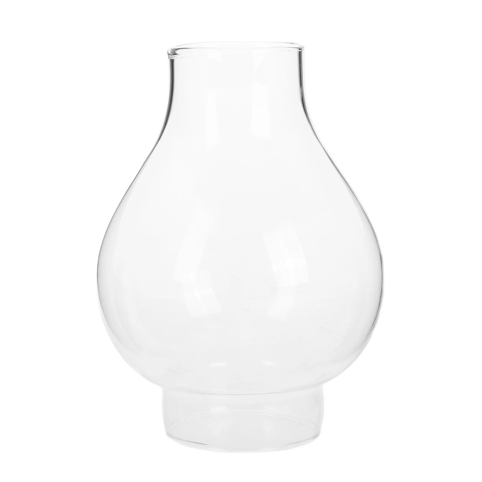 

Windproof Glass Lampshade Chimney Oil Cover Shades Hand Blown Clear Style Electric Hurricane Globe Light