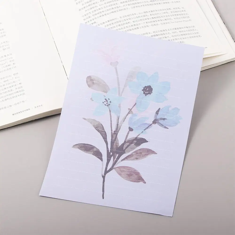 Stationery Lovely Wedding Letter Pad Invitation Gift Greeting Card Flowers Envelope Letter Paper Writing Paper
