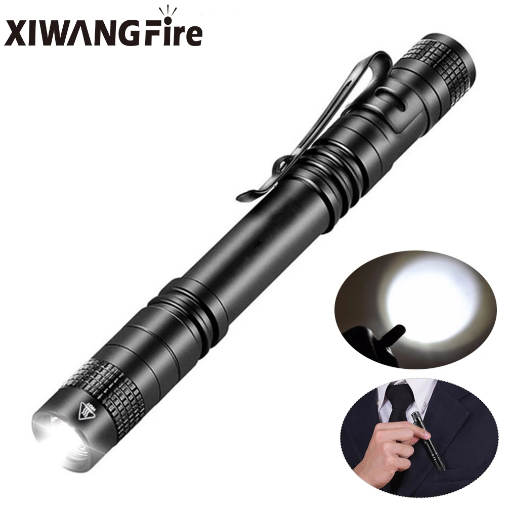 

Mini Portable LED Flashlight Pen Light 500 Lumens 1 Switch Mode Led Flashlight for The Dentist and For Camping Hiking Torch