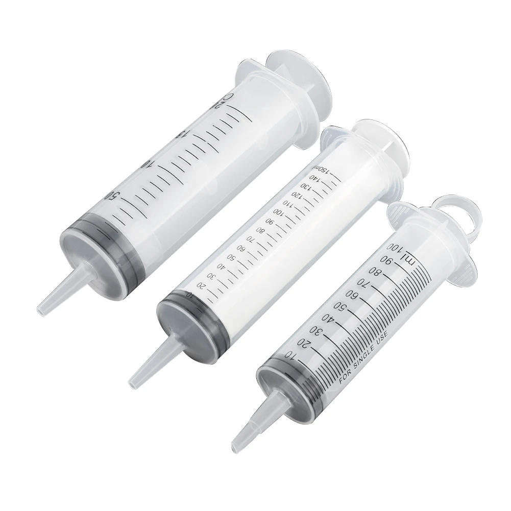 50ml 100ml 150ml 200ml 250ml 350ml 550ml Large Capacity Syringe Reusable Plastic Pump Nutrient Measuring Syringe With 100cm Hose