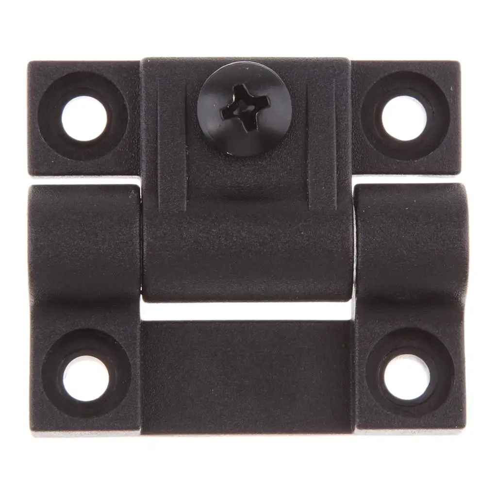 Replaces Southco E6-10-301-20, 4 Hole Adjustable Torque Hinge, Black Plastic