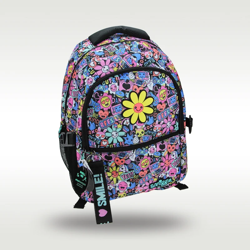 Australiano original smiggle crianças mais vendidas mochila feminina bonito de alta qualidade mochila girassol grande mochila 16 polegadas