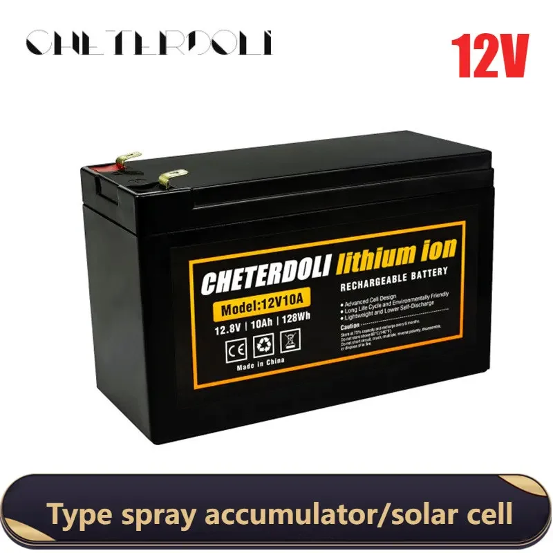 

New Sprayer 12V 50Ah Built-in High Current 30A BMS Lithium Battery Pack for Solar Energy Storage Battery with 12.6V Charger