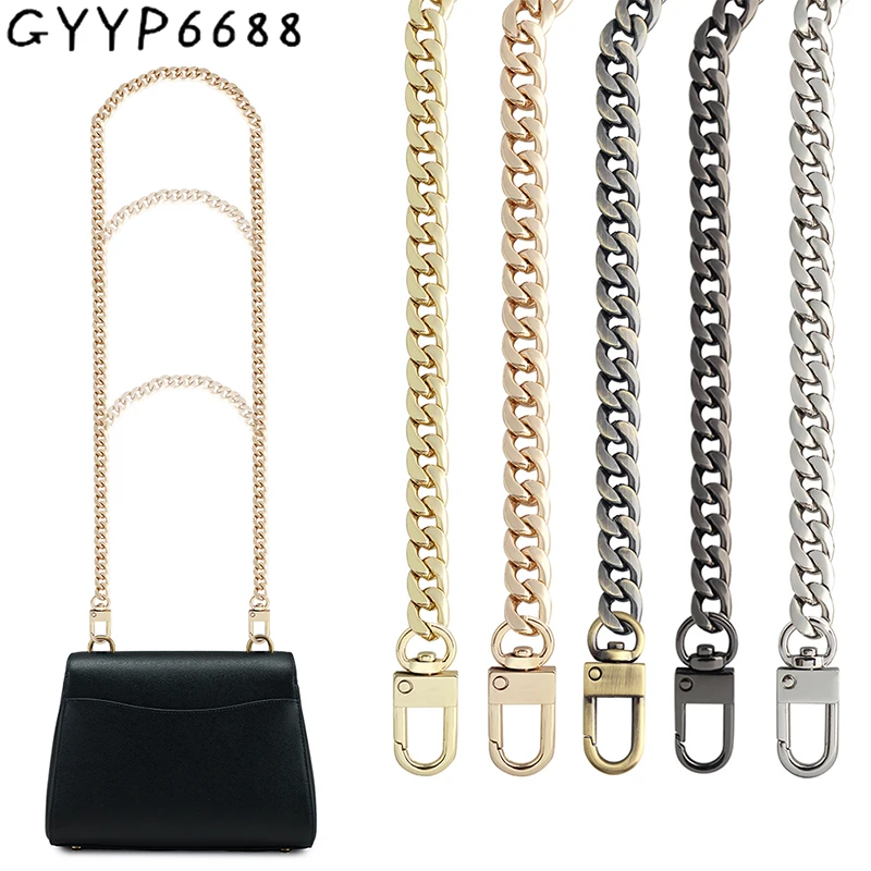 

1/4/10PCS 60-100-120cm 7.5mm/10mm Metal Bags Chain Belt For Crossbody Shoulder Handbag Wallet Tote Detachable Strap Accessories