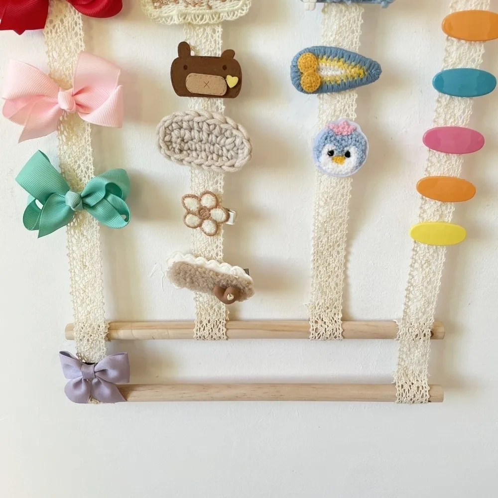 

Wall Mounted Hair Clip Display Rack Lace Compact Hair Accessory Organizer Multi-Functional Jewelry Display Rack Retail Display