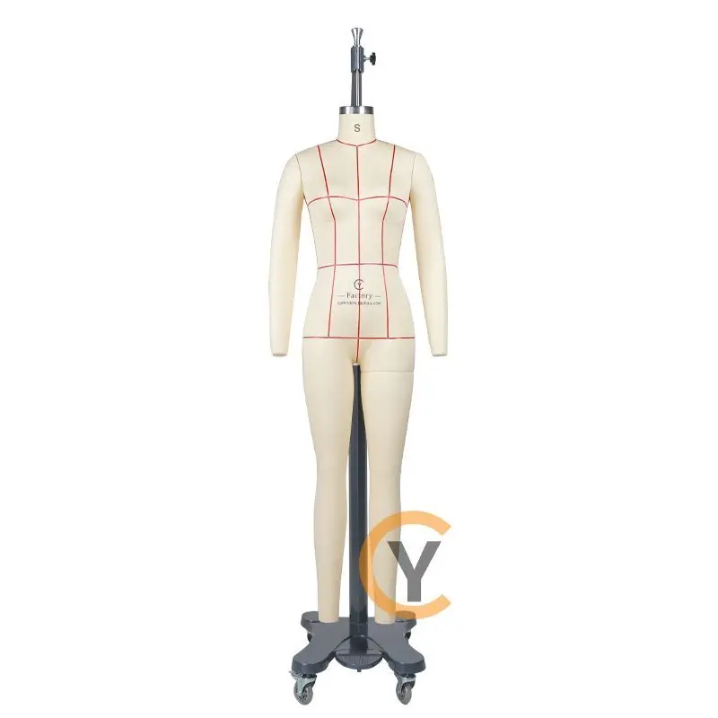 Three-dimensional tailoring platform full body European and American women's clothing S size 1XL clothing pattern model