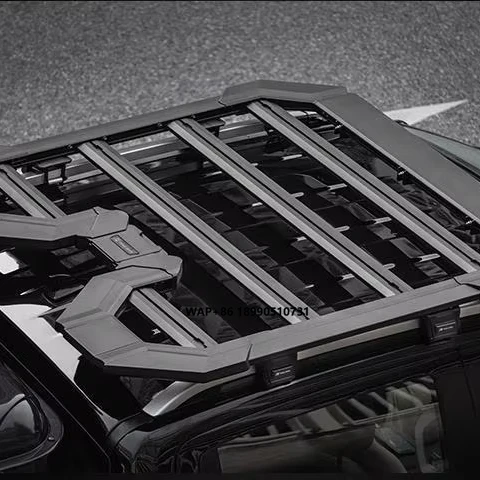 

For Ranger T9 Ark Roof Aluminum Alloy Platform Rack (Black) for Off-Road Gear Carrying and Adventure Equipment Storage