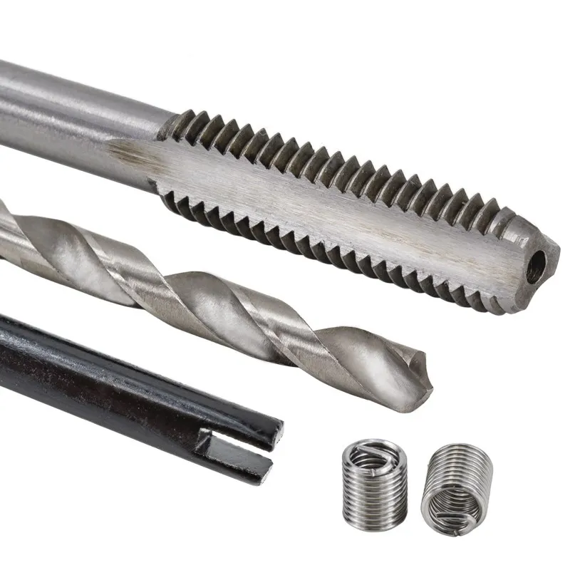 Thread Repair Tool Set 75/125/131pcs M5 M6 M8 M10 M12 Screw Thread Inserts For Restoring Damaged Helicoil Kit