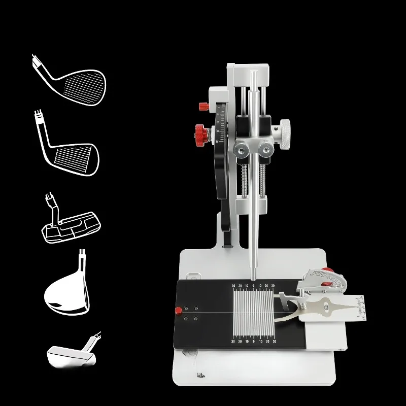 Head and shaft inclination measuring tool, workshop-specific golf club angle measuring instrument