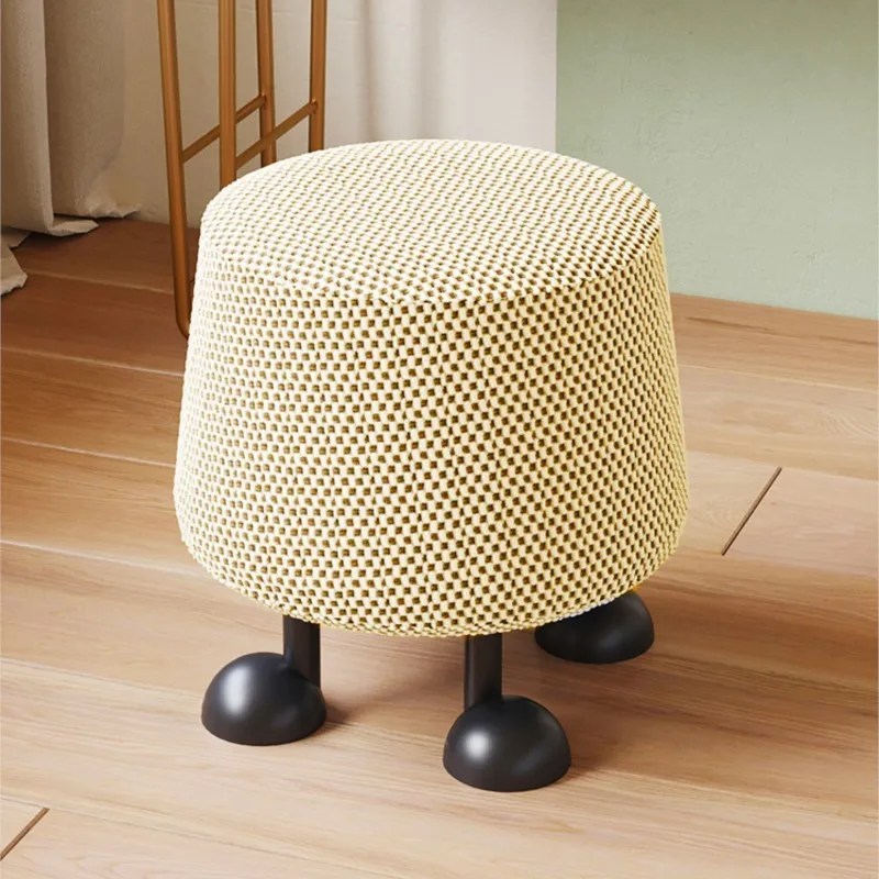 

MOMO Entry Living Room Short Stool Bedroom Vanity Stool Make-up Stool Modern Simple Small Round Creative Shoe Changing Bench