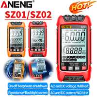 ANENG SZ01/SZ02 Digital Multimeter 6000 Counts True RMS Auto Electrical Capacitance Meter Temp Resistance Transistor Testers