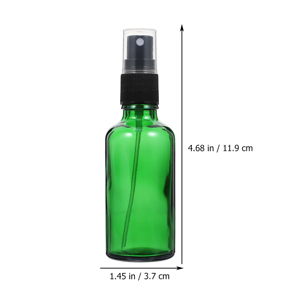 5 pcs Glass Essential Oil Bottles Perfume Refillable Travel Halloween Christmas New Year Glass Lotion Bottle Glass Mist Bottles