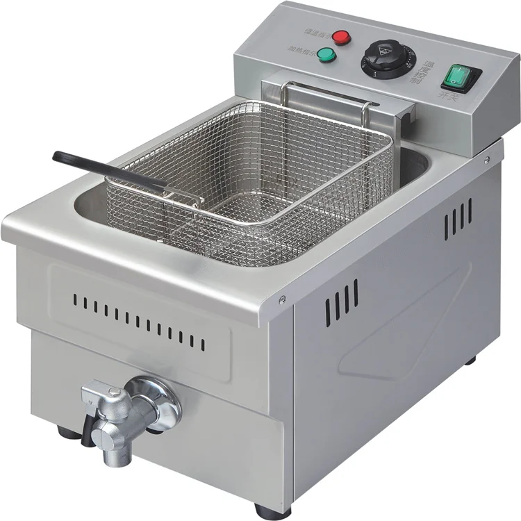 New Arrive Tabletop Fried Chicken Fryer Deep Fryer Commercial Machine New Product 2020 Stainless Steel Provided 220V 6 Months