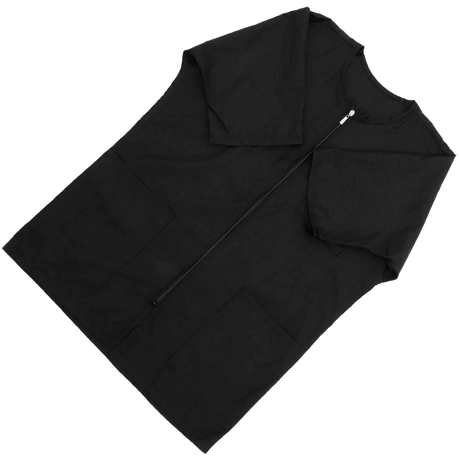 Kappersschort met korte mouwen, werkuniform, waterdichte saloncape voor stylist, kapper, duurzaam, sneldrogend, grote zak, haarverzorging