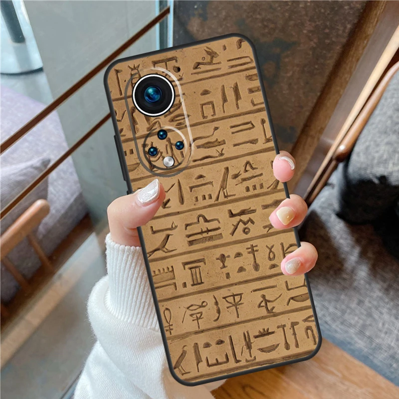 Egyptian Hieroglyphics Case For Honor Magic 5 Pro 50 70 90 Lite X6 X7 X8 X9 8X 9X Honor X7a X6a X8a X9a X9b Cover