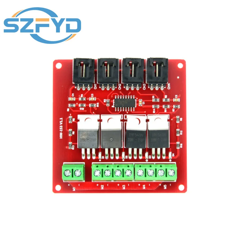 Módulo MOSFET IRF540N 4 canales optoacoplador para Arduino - imagen 3