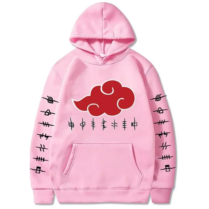 Akatsuki nuvem hoodie unissex moda impressa pulôver outono & inverno confortável streetwear melhor hip pop topo hoodies feminino