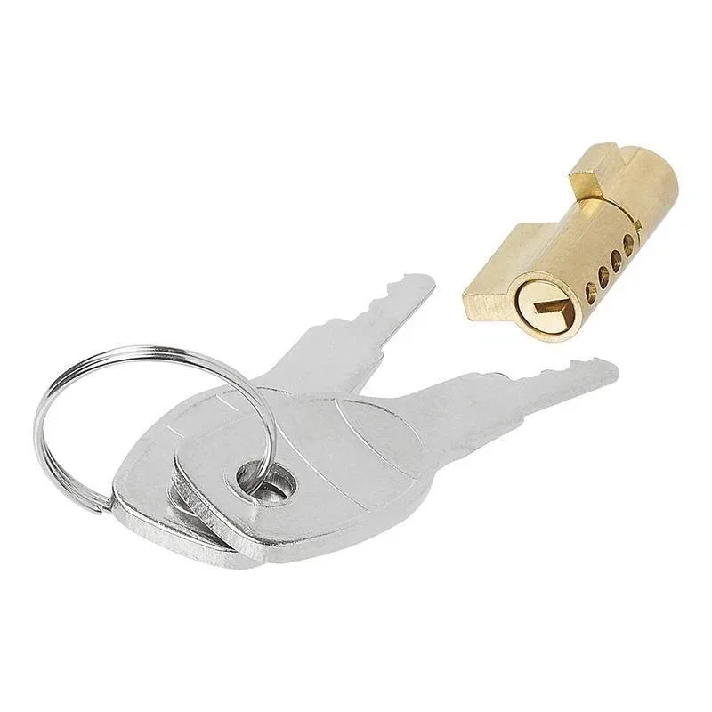 

Caravans Anti-Theft Trailer Coupling Hitch Lock With 2Keys Insertable Security For RVs Truck Boats Coupling Copper Lock Cylinder