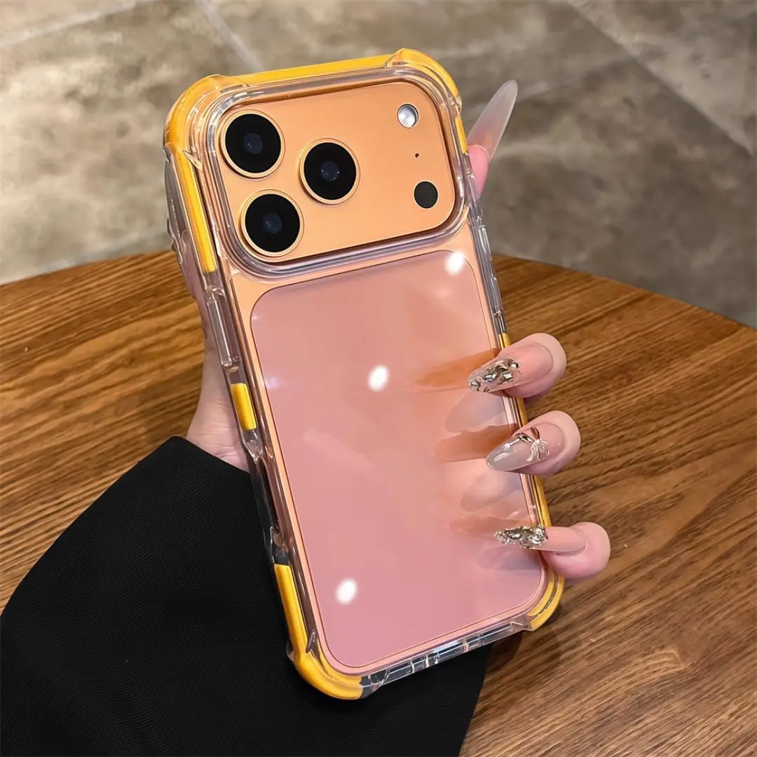 

Ультратонкий прозрачный чехол-бампер для iPhone 17 Pro Max/17 Pro/17 Air/17 с защитой линз и усиленными углами от ударов