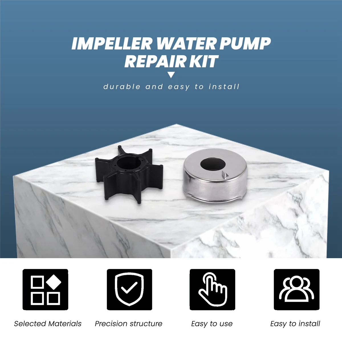 Impeller Water Pump Repair Kit 3T5873223M for / Outboard 40 50 60 Marine Engine Part 3T5-87322-3