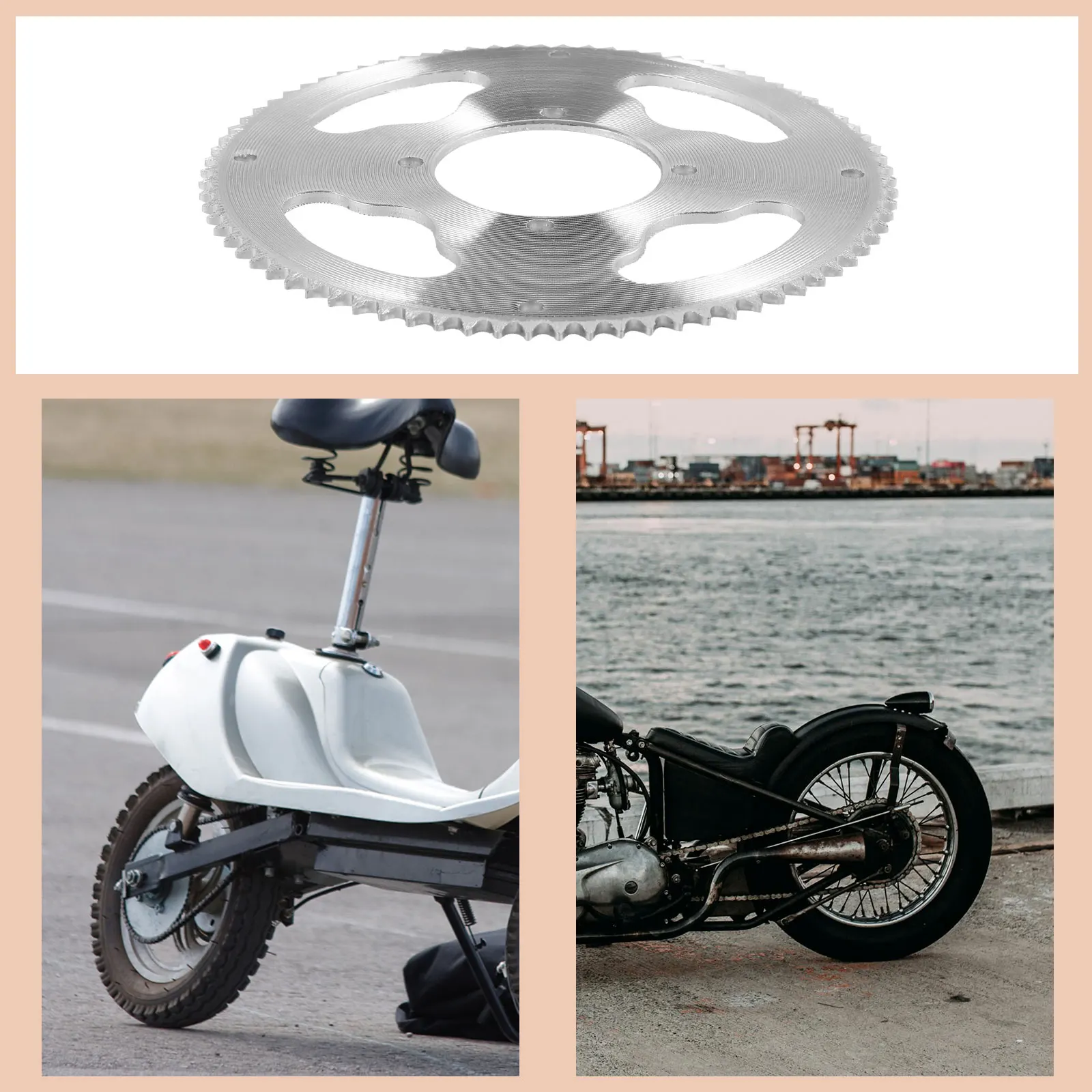 

Chain Disc Drive Durable Iron Motorcycle Wear Resistant Sturdy Rear Sprocket Sturdy Modification Tooth Sprocket
