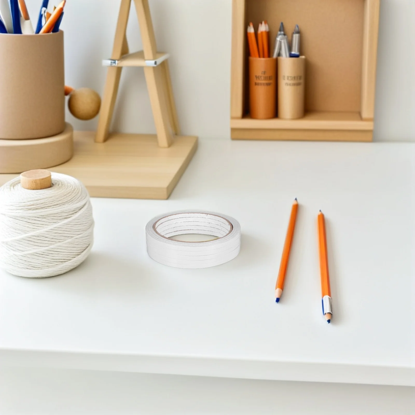 5Pcs 1200x0.5cm 양면 접착 테이프 사진 장착 선물 포장 공예 프로젝트 접착 테이프에 쉽게 조정 가능