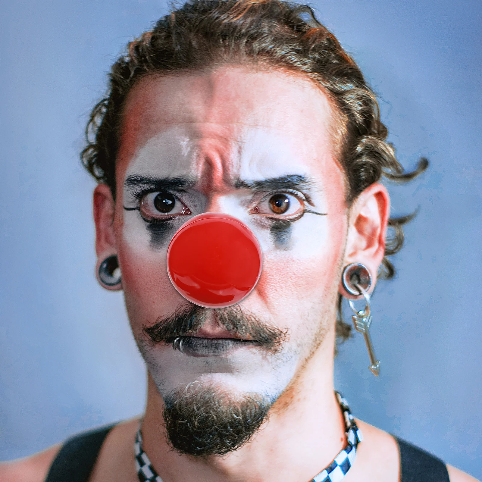 4Pcs Glowing Red Clown Nose LED Light Up Prop for Cosplay Party Halloween Costume Accessories Stage Performance Novelty Fun