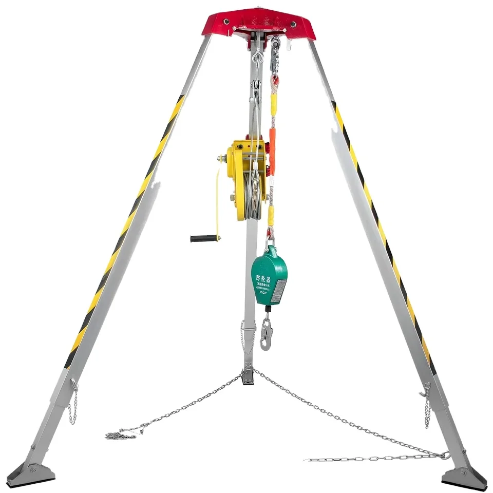 Ce Certified Safety Rescue Lifting Tripod Confined Space Entry Life Saving Height Rescue with Complete Rescue Kit Included