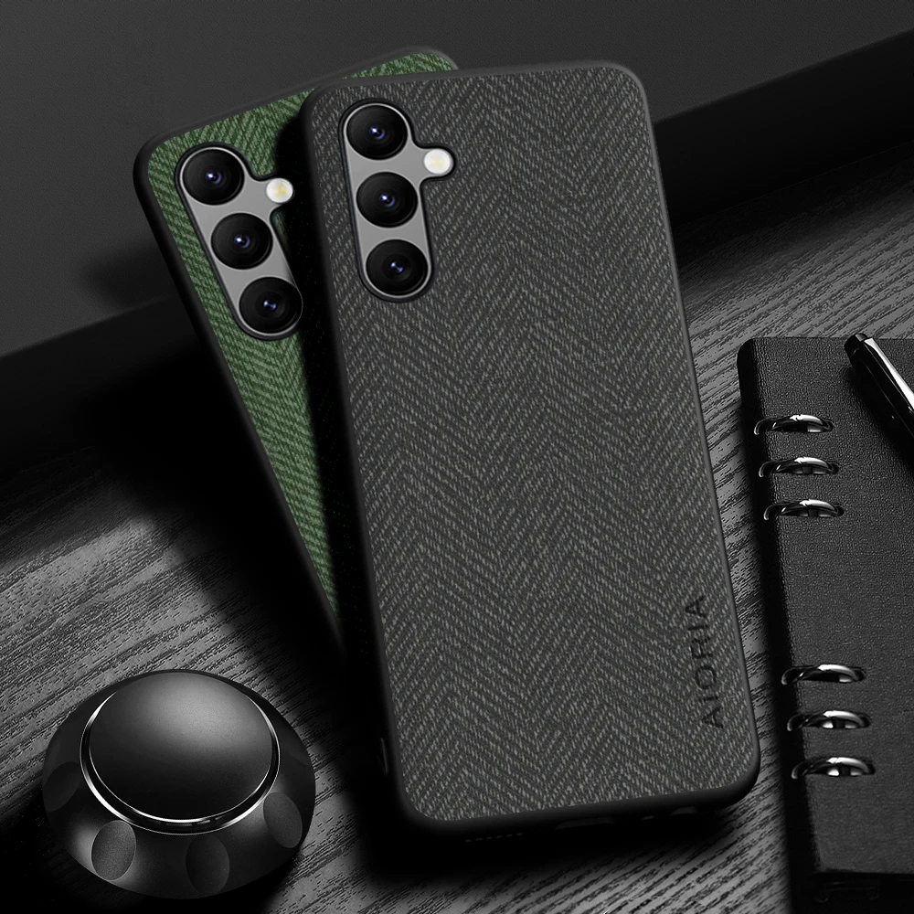 Hülle für Samsung Galaxy A55 A35 A25 Design Einfaches, leichtes, langlebiges Leder mit Holzmaserung für Samsung Galaxy A15