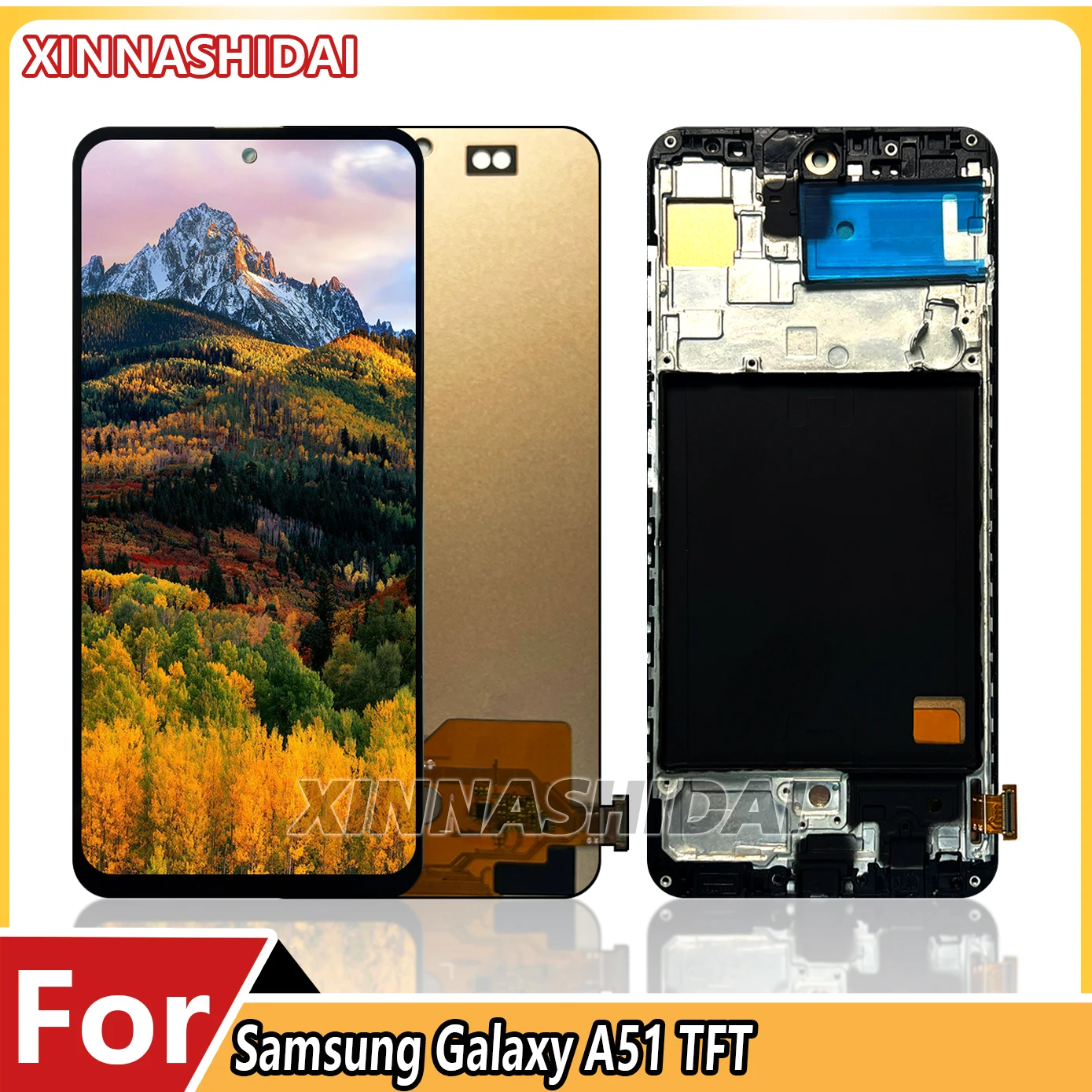 

Tested TFT quality LCD Display Touch Screen for Samsung A51 A515 A515F LCD Display Touch Screen Frame