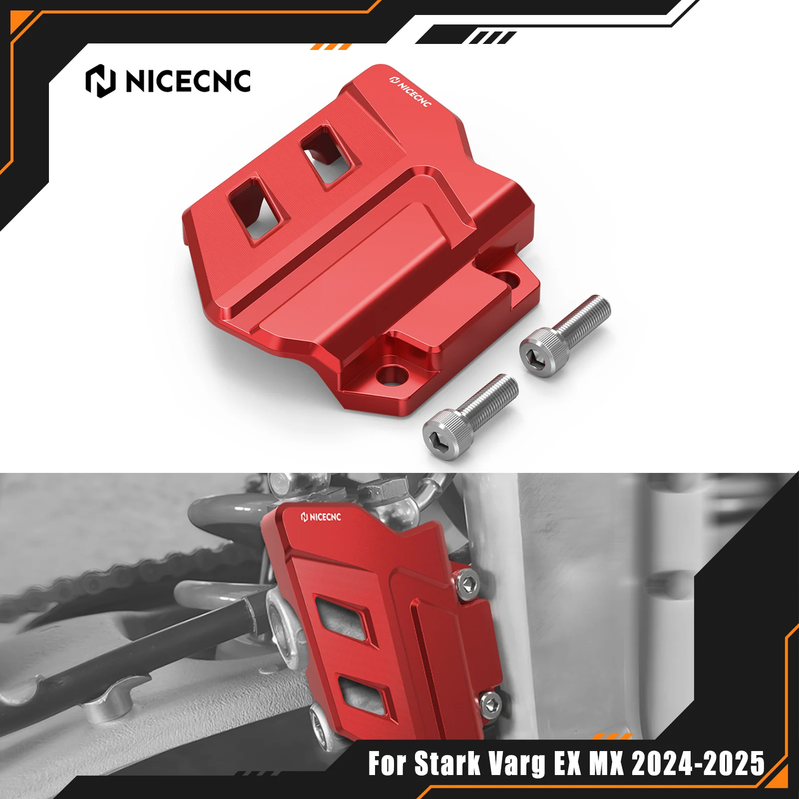

NICECNC For Stark Varg EX 2024-2025 Motocross Rear Brake Master Cylinder Guard Aluminium For Stark Varg MX Electric Dirt Bike