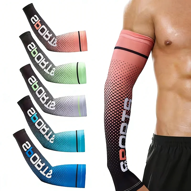 

New Ice Silk Sunscreen Sleeve for Unisex Hand Protection for Summer Sunscreen Outdoor Cycling Cool and Non Slip Sleeve Accessory