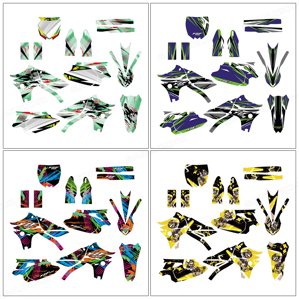 

Подходит для моделей Yamaha YZF450 YZ450F 450 YZF 2010, 2011, 2012, 2013 годов выпуска, утолщенная декоративная наклейка с узором для обтекателя.