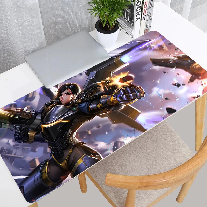 

Overwatch Pharah Mouse Pad Large Non Slip Mousepad Laptop Gaming Accessories Keyboard Rug Carpet PC Kawaii Anime Girl Desk Mat