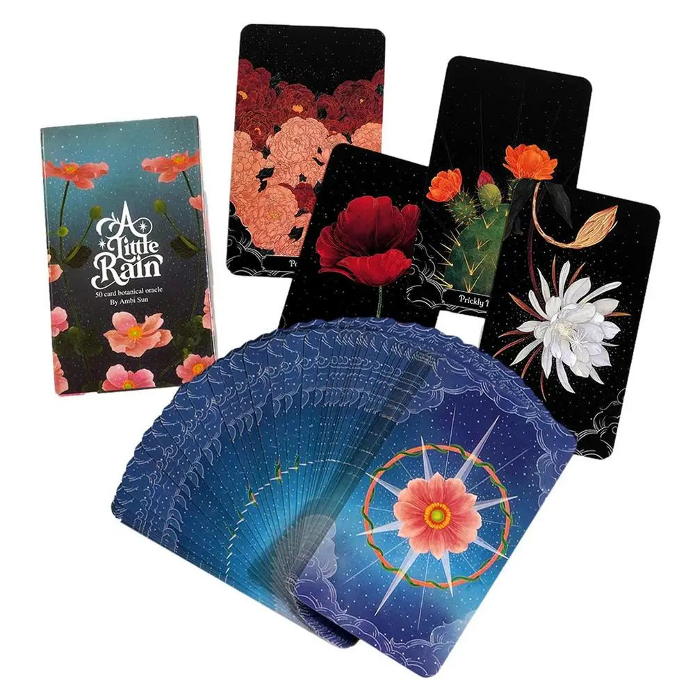 A Little Rain Botanical Oracle card Leisure Party Table Game High Quality Fortune-telling Prophecy Tarot Deck