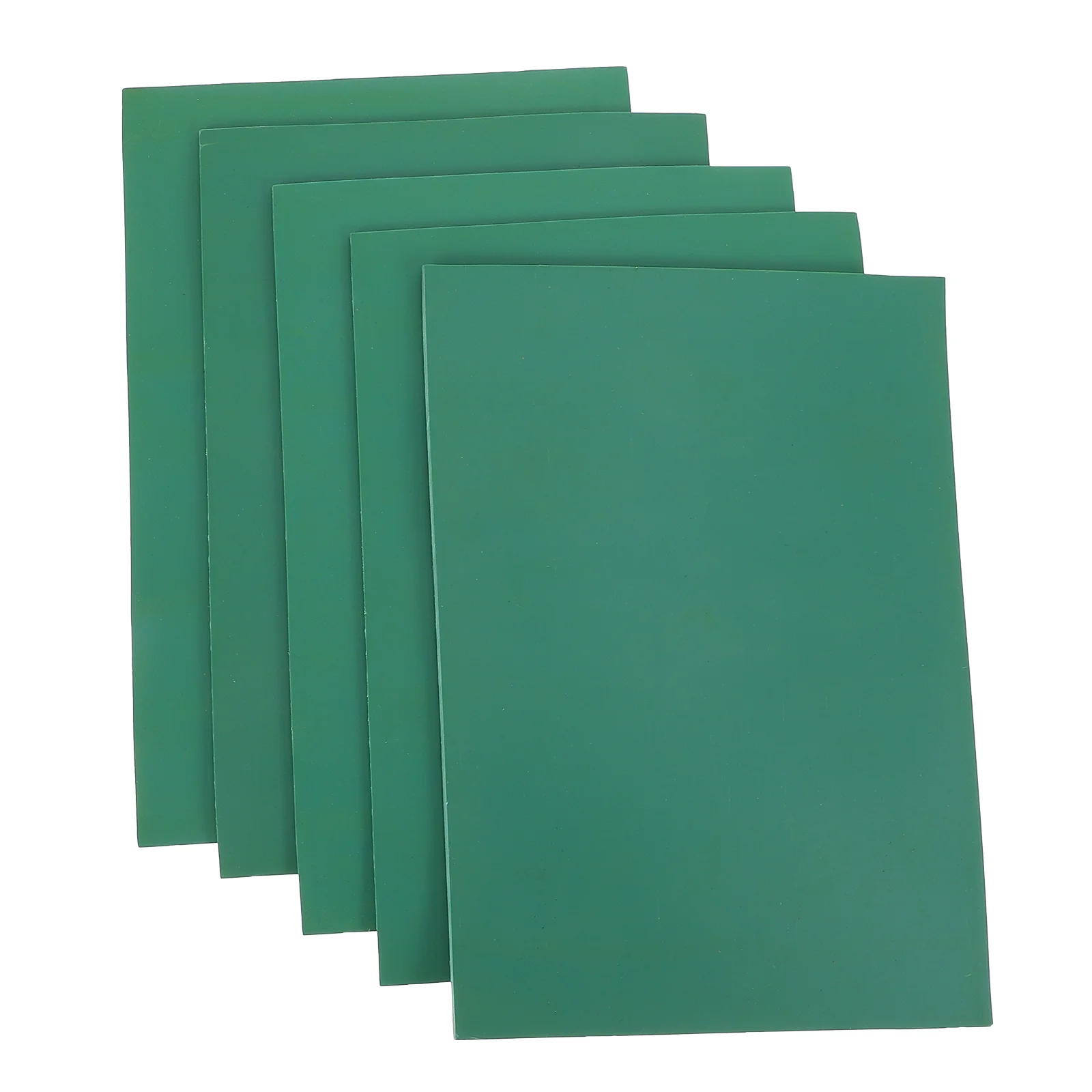 

5 Pcs Kids Crafts Engraving Rubber Sheet PVC Board Carving Plate Printmaking Tool Green Boards Child