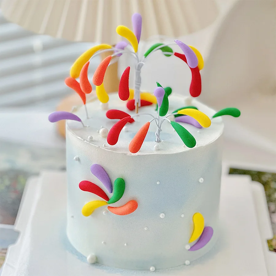 

New Year's Dry Sparkling Soft Gel Flower Aosphere Sensation Dert Table Decoration Creative DIY Rainy Silk Flower Plugin