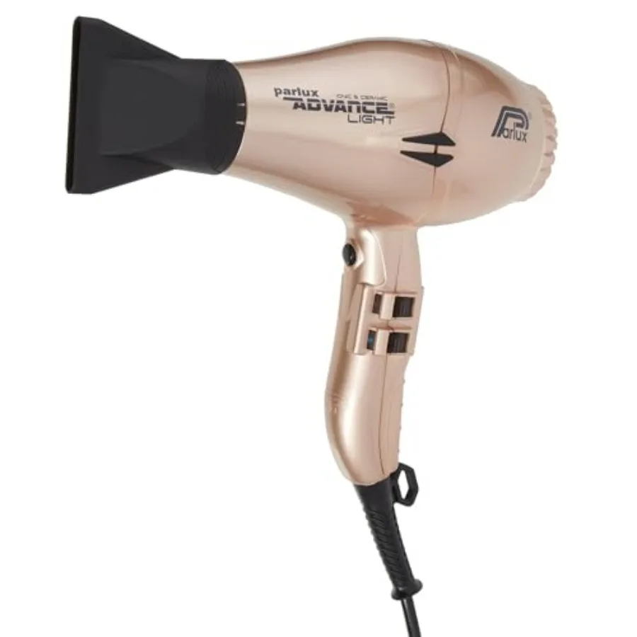 

Advance Light Ceramic and Ionic Hairdryer Gold for Salon Use Lightweight Design Golden Finish Advanced Heat Protection and Fas
