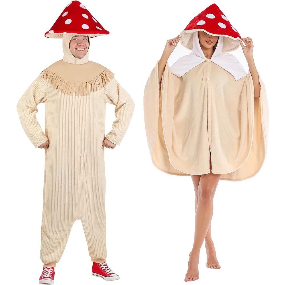 

Mushroom Cloak Forest Party Stage Performance Cosplay Costume Christmas Day Halloween Ladies' Traditional Ethnic Stage Wear